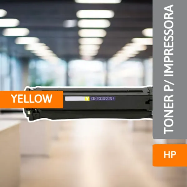 Toner P/ Impressora HP CB542/322/212 Yellow - MASTERPRINT - Imagem 2