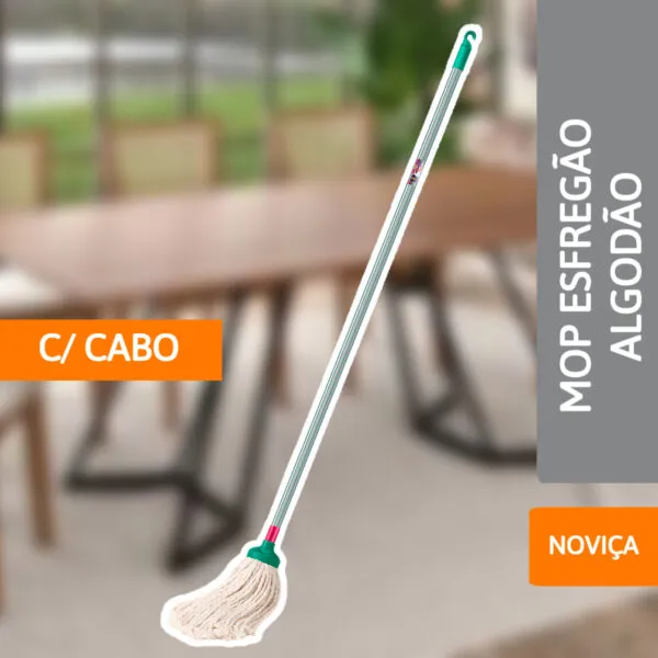 Mop Esfregão Algodão C/ Cabo Noviça - BETTANIN - Imagem 2