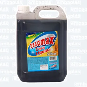 Cera Líquida Auto Brilho Preto 5L - DESOMAX
