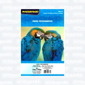 Papel Foto 180g A4 C/ 20 Folhas - MASTERPRINT