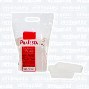 Pote Retangular com tampa 250ML 24 Un - PRAFESTA