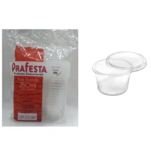 POTE REDONDO 250 ML PCT C/ 24 UN - COD 8201 - PRAFESTA