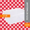Pote Retangular 1500ML C/10 Un - PRAFESTA - Imagem 2