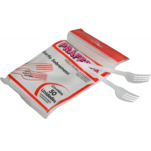 GARFO SOBREMESA CRISTAL PCT C/ 50 UN - COD 9950 - PRAFESTA