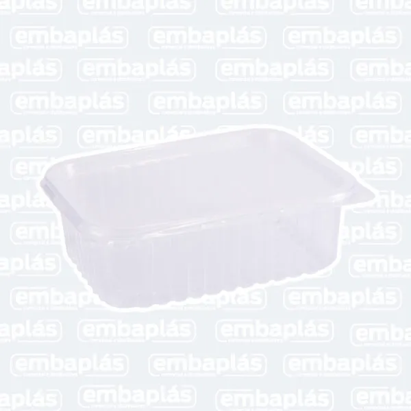 Pote Retangular com tampa 750ML 24 Un - PRAFESTA