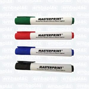Pincel Marcador P/ Quadro Branco Recarregável - MASTERPRINT