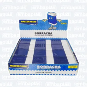 Borracha Branca Com Capa Cx 24 UN - MASTERPRINT