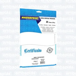 Papel Diplomata Branco 120g/m² 50 Folhas- MASTERPRINT